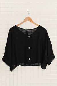 Italian Linen Button Down Top