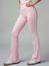 Load image into Gallery viewer, High-Waist Side Stripe Flared Pants