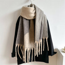 Load image into Gallery viewer, Mandy Cozy Long Fringe Wool Scarf