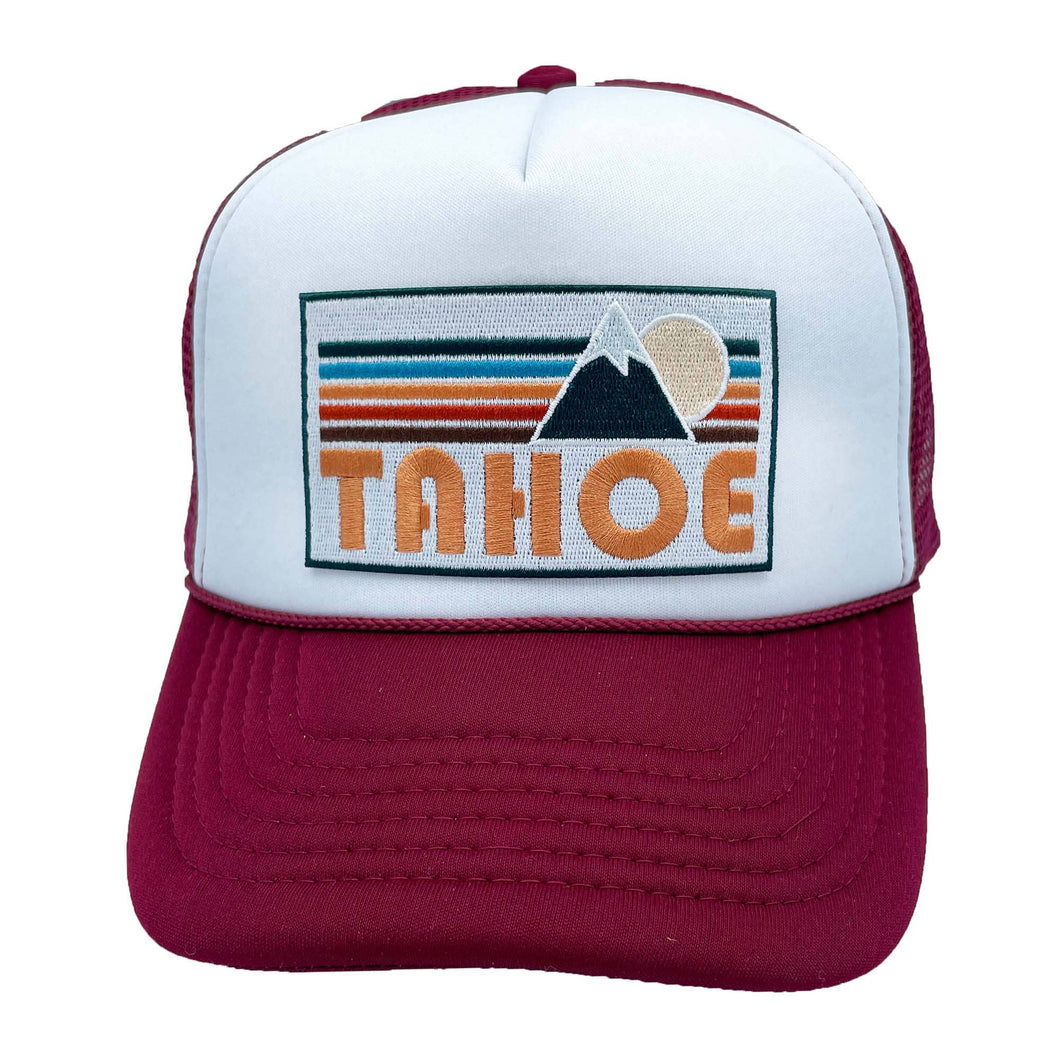 Lake Tahoe, California Hat - Retro Adult Tahoe Trucker Hat