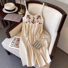 Load image into Gallery viewer, Crochet Spaghetti Strap Dress