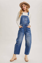 Load image into Gallery viewer, DENIM BARREL OVERALLS