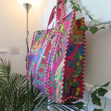 Load image into Gallery viewer, Frida Cotton Quilted Tote Bags