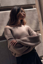 Load image into Gallery viewer, Starlight Winter Aqua Sweater