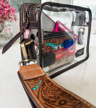 Load image into Gallery viewer, DARLA CLEAR WRISTLET | transparent western purse - game day 