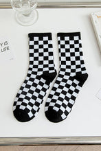 Load image into Gallery viewer, Checkerboard Printed Cotton Socks