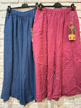 Load image into Gallery viewer, Italian Linen Wide Leg Pants