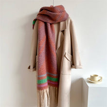 Load image into Gallery viewer, Zella Winter Long Fringe Scarf - Thick Cozy Wrap