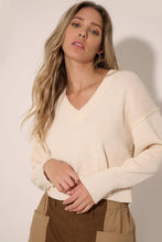 Load image into Gallery viewer, Sophie Exposed-Seam V-Neck Sweater