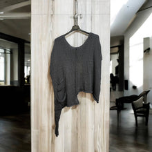 Load image into Gallery viewer, Nottie Long Asymmetrical Cotton Sweater- France