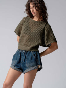 Cool Cuffed Print Shorts