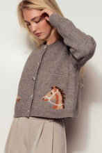 Load image into Gallery viewer, Ginger Horse Cardigan Sweater