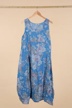 Load image into Gallery viewer, Italian Linen Sleeveless floral dress