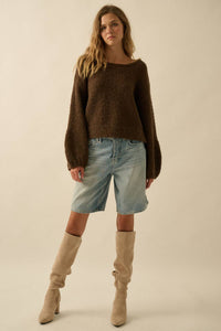 Telli Bubble Sleeve Sweater