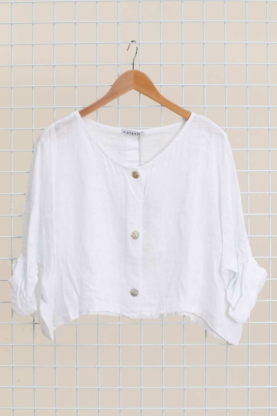 Italian Linen Button Down Top
