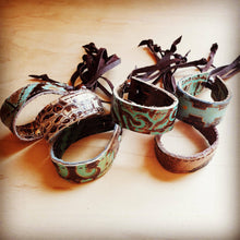 Load image into Gallery viewer, Genuine Leather Tie Bracelet