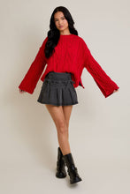 Load image into Gallery viewer, DARCY OVERSIZED CABLE KNIT SWEATER