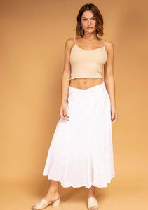 Italian Cotton Maxi Skirt