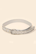 Load image into Gallery viewer, Studded Trim Faux Leather Belt
