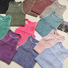 Load image into Gallery viewer, Washed Racerback tank top