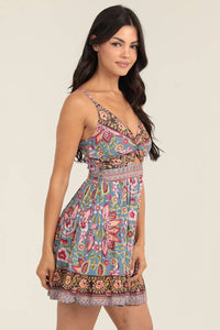 TWIST FRONT CUT OUT SUNDRESS