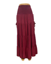 Load image into Gallery viewer, Boho Tiered Skirt with Cargo Pockets