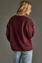 Load image into Gallery viewer, Wine Weather Sweater