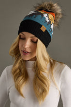 Load image into Gallery viewer, Black Mountain Landscape Pom Hat
