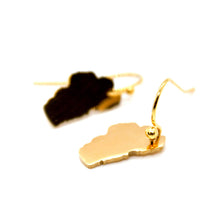 Load image into Gallery viewer, Large Lake Tahoe Gold Plate Earrings