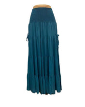 Load image into Gallery viewer, Boho Tiered Skirt with Cargo Pockets