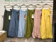 Load image into Gallery viewer, Italian Linen Bow Strap Dress