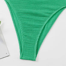 Load image into Gallery viewer, Black Crinkle One Piece Swimsuit