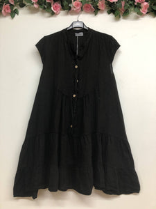Cap Sleeve Italian Linen dress