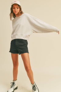 Basic Crop Sweatshirt