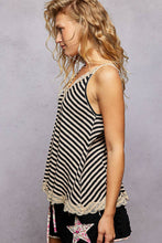 Load image into Gallery viewer, Black Lace Tank Top