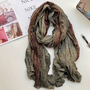 Gradient Soft Crinkle Scarf
