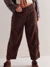 Load image into Gallery viewer, Black Barrel Jogger Jeans