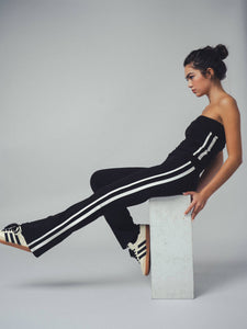 Side Stripe Strapless Tube Top