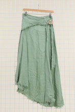 Load image into Gallery viewer, Italian Linen Wrap Skirt with Buckle Loop