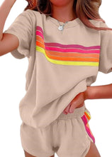 Load image into Gallery viewer, Ava Shortsleeve Striped Top