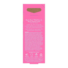 Load image into Gallery viewer, Burts Bees Wild Rose &amp; Berry Hand Cream With Shea Butter