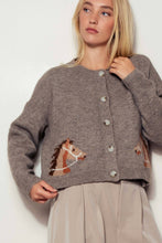 Load image into Gallery viewer, Ginger Horse Cardigan Sweater