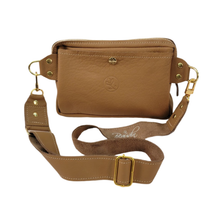 Load image into Gallery viewer, Bailey Belt Bag In Mocha Mousse Leather | Upcycled LV