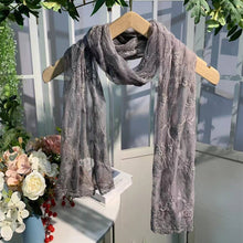 Load image into Gallery viewer, Scarvii - Embroidered Lace Small Shawl Scarf