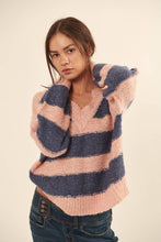 Load image into Gallery viewer, Striped Summer Knit Sweater