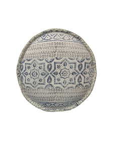 Round Pouf/Ottoman/Stool-Cotton Canvas