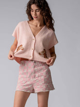 Load image into Gallery viewer, Western Horse V Neck Cropped Cardigan