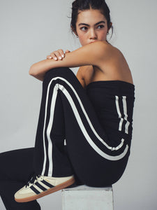 Side Stripe Strapless Tube Top