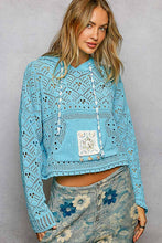 Load image into Gallery viewer, Chandy Crochet Hoodie Sweater