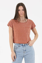 Load image into Gallery viewer, BURNOUT KNIT T SHIRT WITH ONE POCKET
